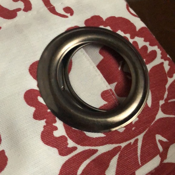 Grommet (4) panels 50x84 100% Cotton in coastal coral - Picture 10 of 10